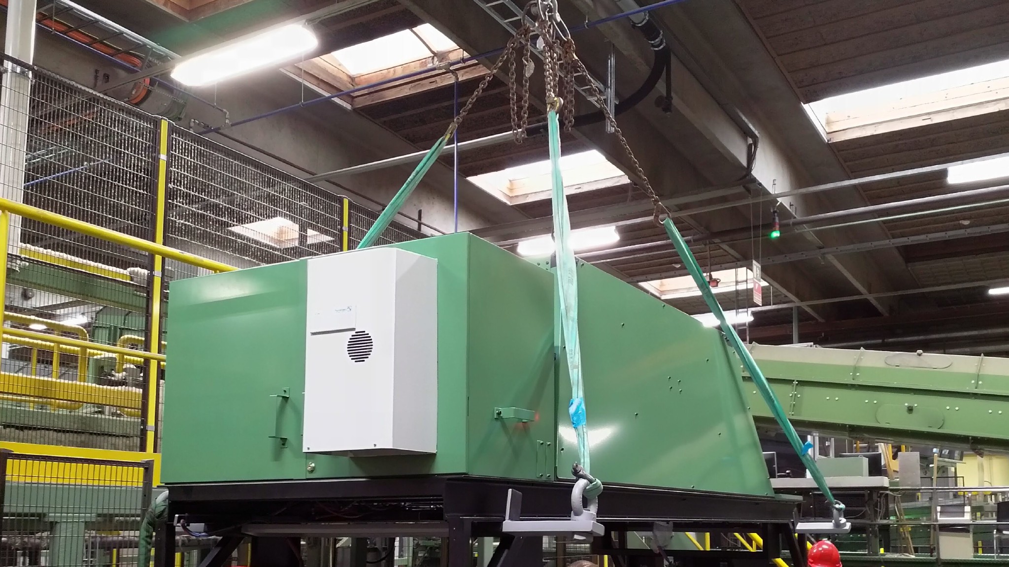Installing hardware on a production line